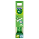 Swiffer Starter Kit Preassemblato-Scopa con 1Manico+8Panni Catturapolvere+3Panni Umidi Lavapavimenti